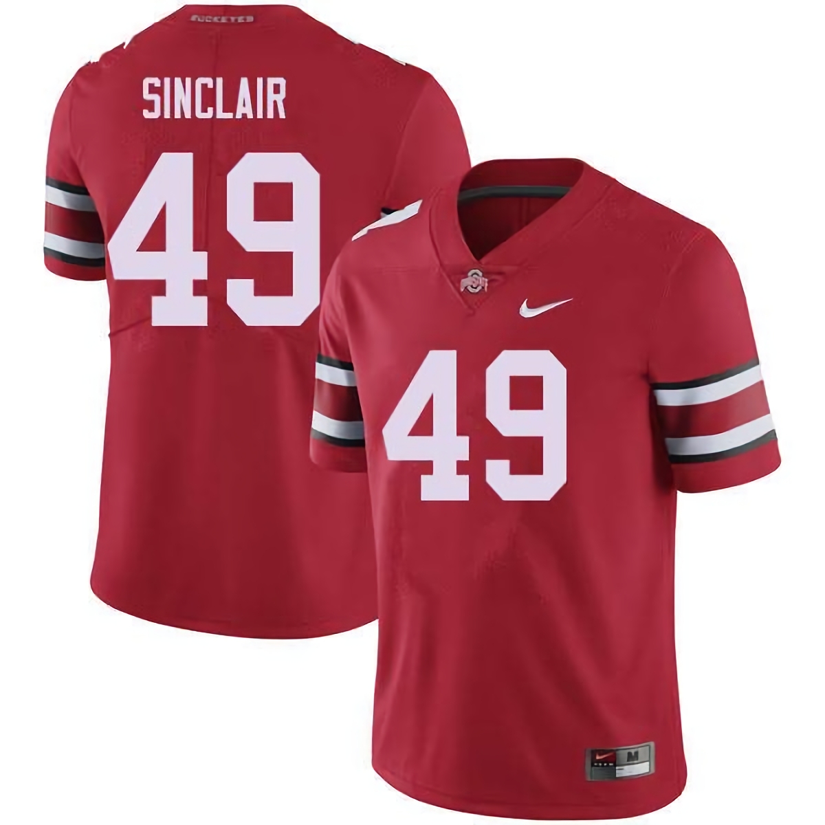 Darryl Sinclair Ohio State Buckeyes Men's NCAA #49 Nike Red College Stitched Football Jersey UYB4756HU